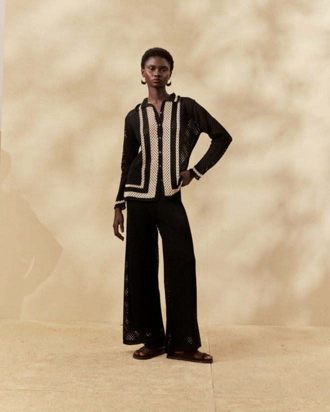 KNITTED FABRIC PANTS