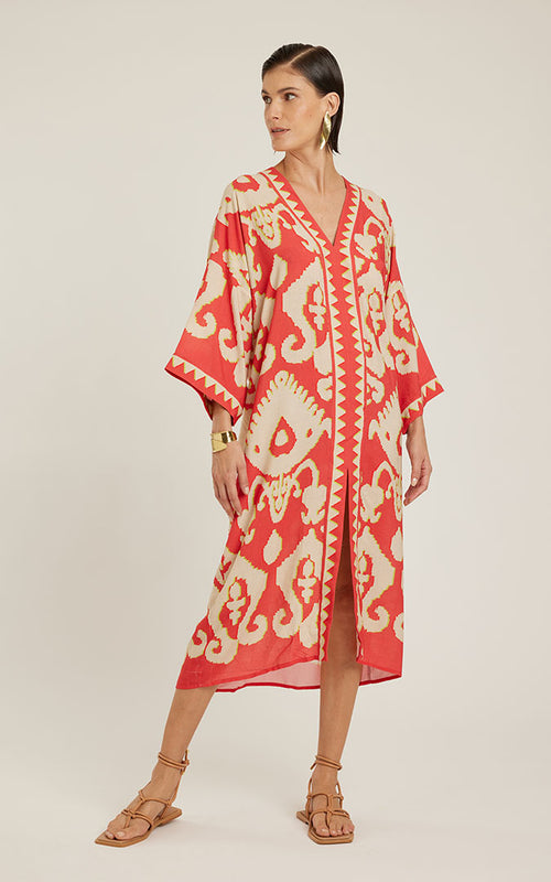 V NECK KAFTAN