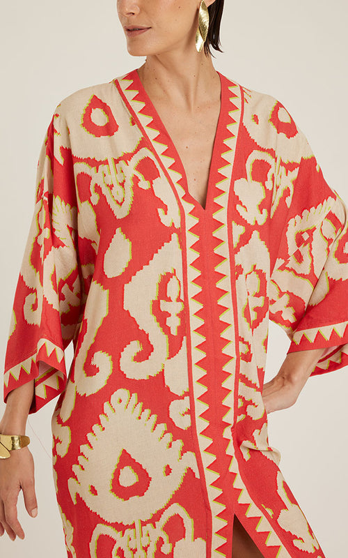 V NECK KAFTAN