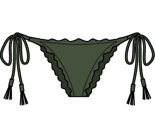 BOTTOM SHIMMER CROCO FRUFRU