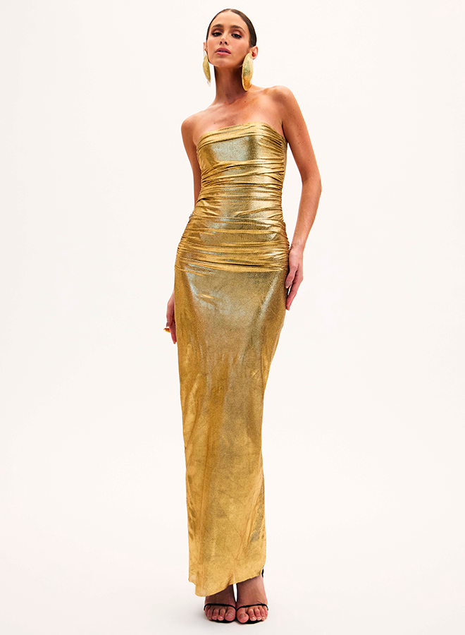 Metallic Aline Dress