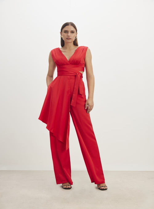 Asymmetrical Top/Pant Set