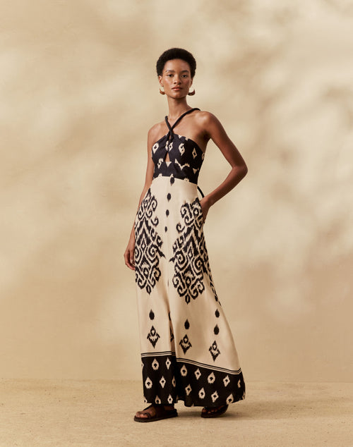 LONG DRESS WITH ROPE STRAPS