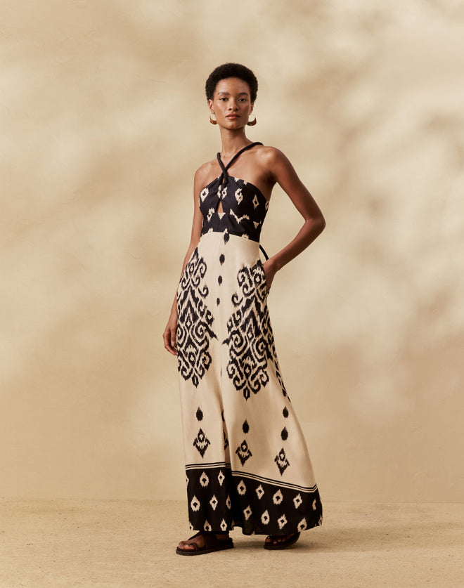 LONG DRESS WITH ROPE STRAPS