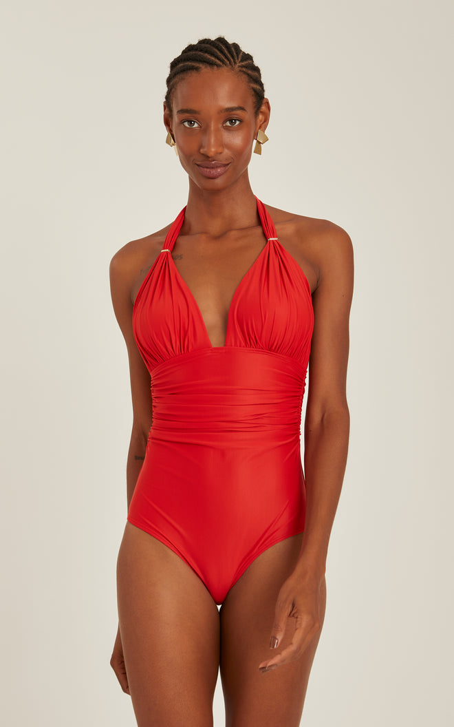 Recycled Halter One Piece