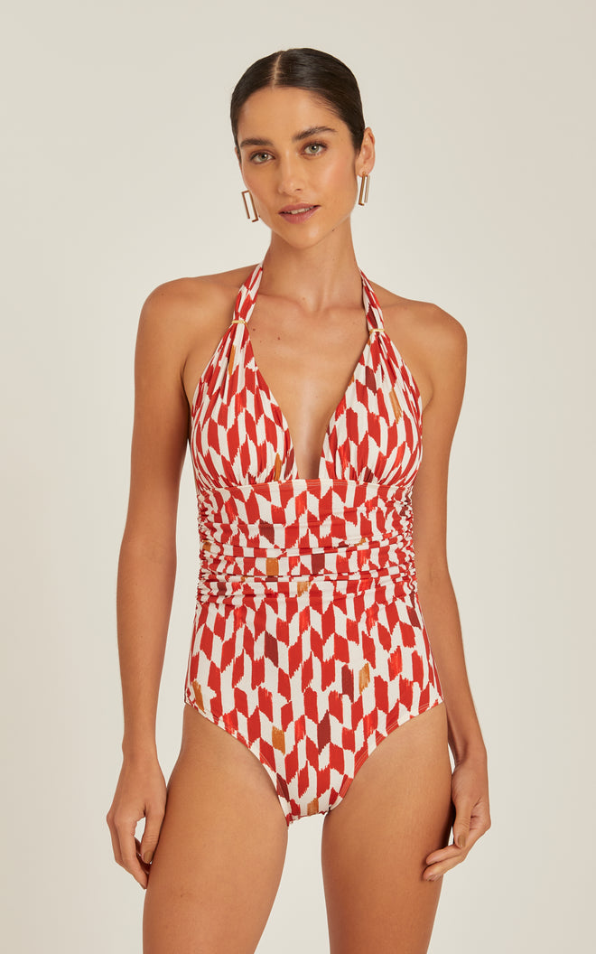 Recycled Halter One Piece