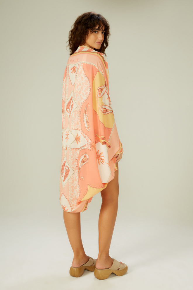 FLOREST SALMAO KIMONO