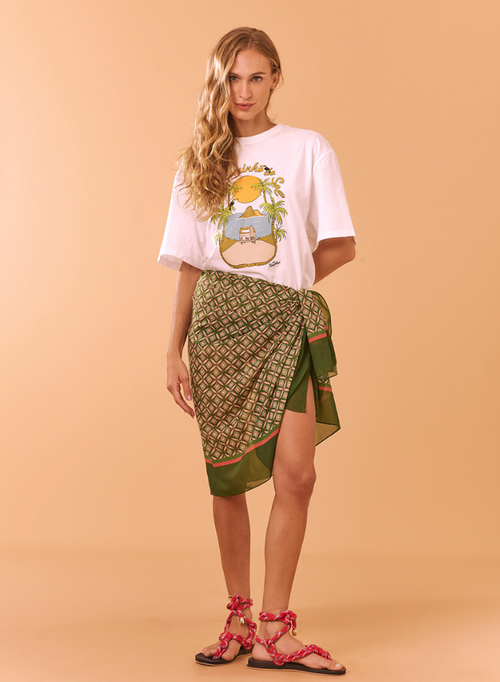 SHELL TEXTURE PAREO SARONG