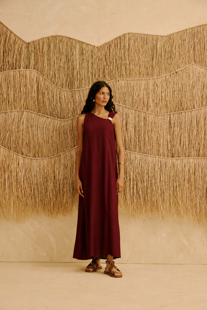 LONG DRESS DETAIL STRAP