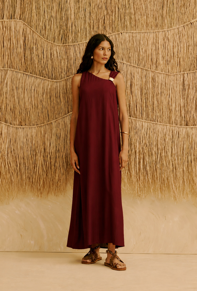 LONG DRESS DETAIL STRAP