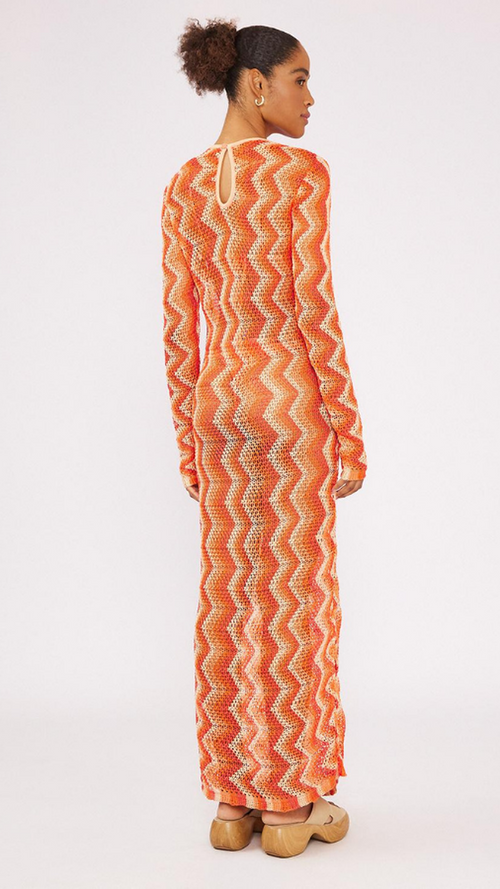 Long Sleeve Rayon Knit Dress