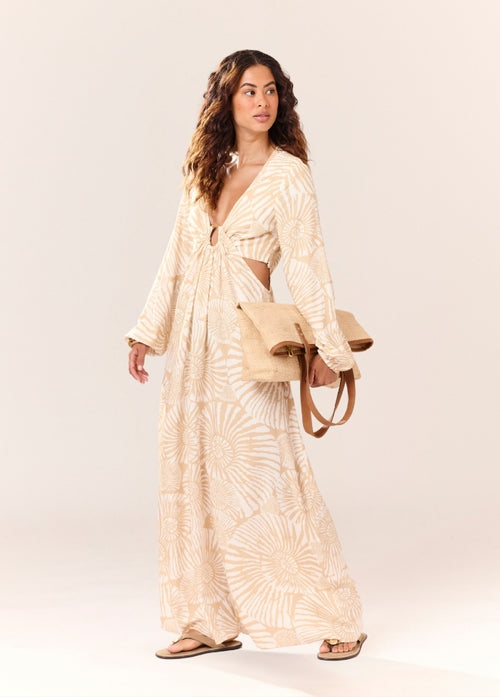NAUTILUS BEIGE LACE DRESS