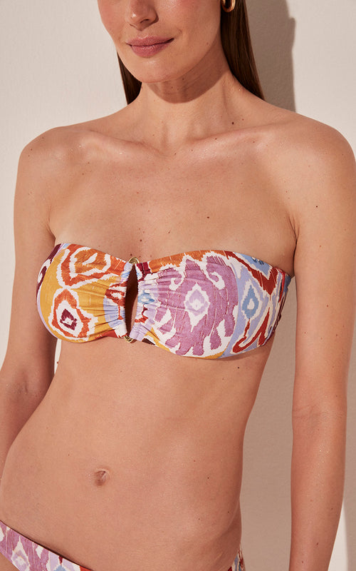 Ikat Bandeau Bikini Top