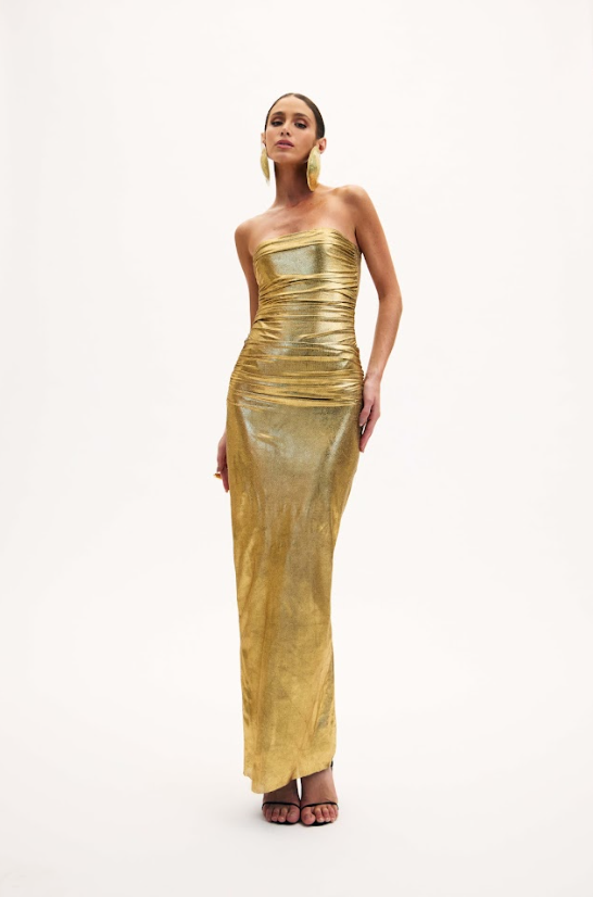 Metallic Aline Dress