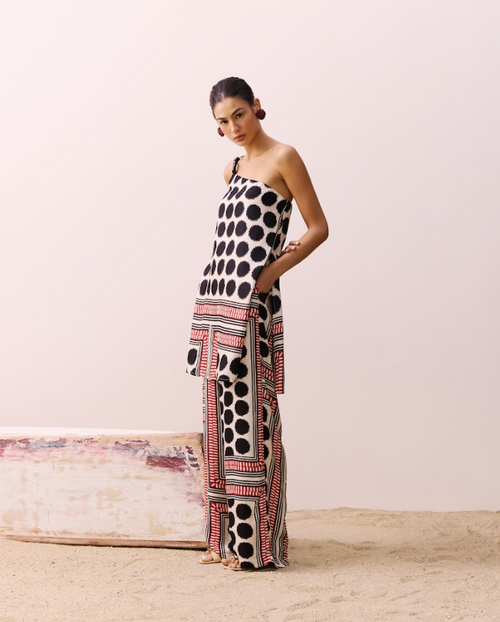 Printed Wide Leg Pants