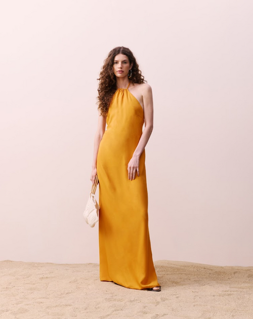 Deep Back Neckline Dress