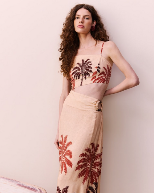 Side Cutout Long Dress
