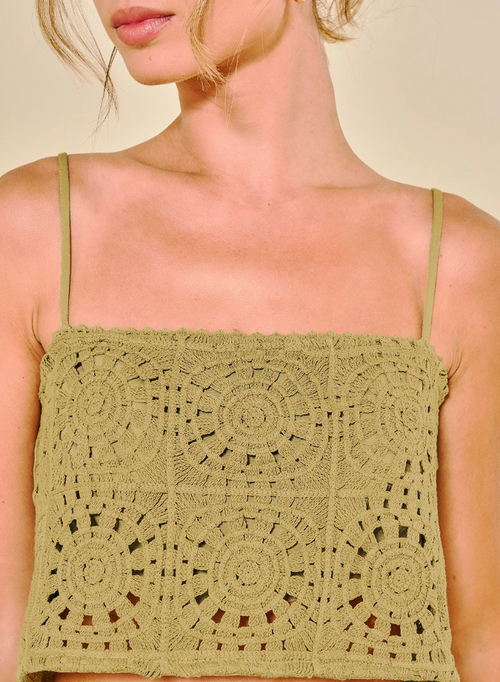 Cropped Embroidered Blouse