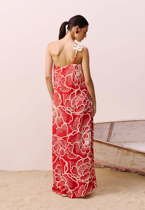 Leaf Guipure Printed Dress