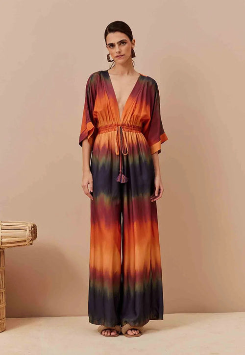 V Neck Jumpsuit