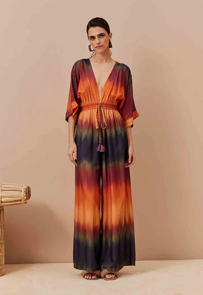 V Neck Jumpsuit