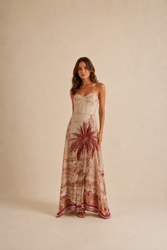 STRAPLESS LONG DRESS