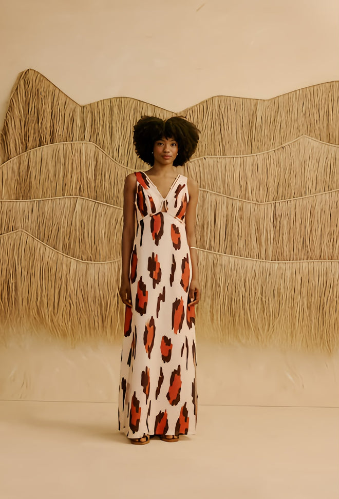 LONG DRESS W ROPE DETAIL