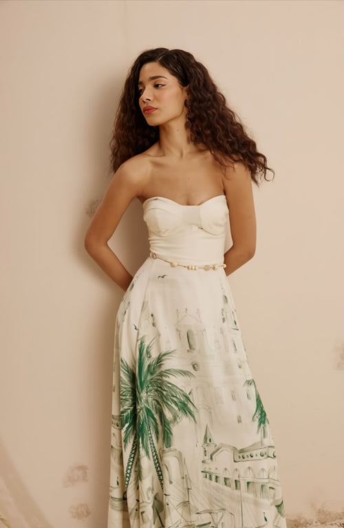 STRAPLESS LONG DRESS