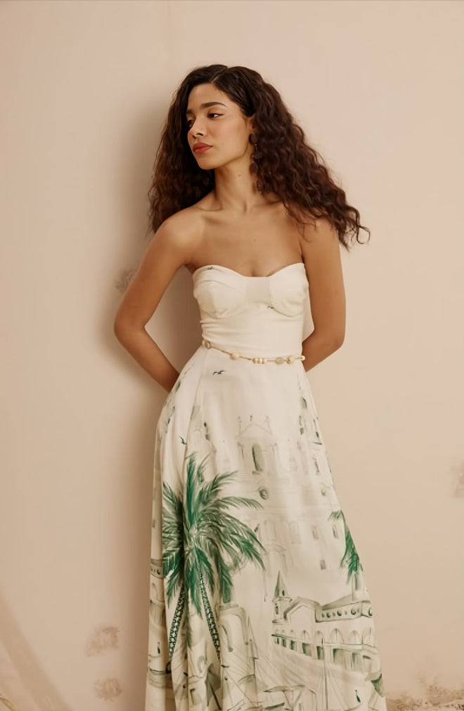 STRAPLESS LONG DRESS