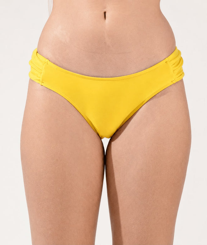 Calca Franzida Bottom - Yellow