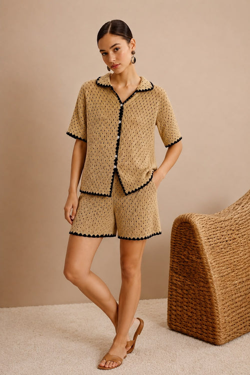 Knit Fabric Shorts