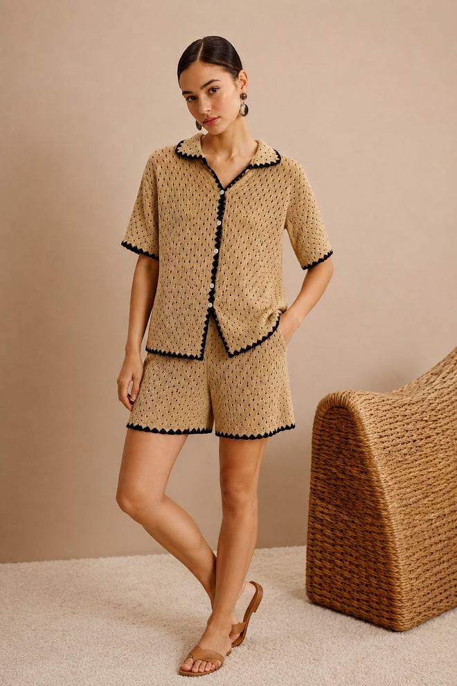 Knit Fabric Shorts