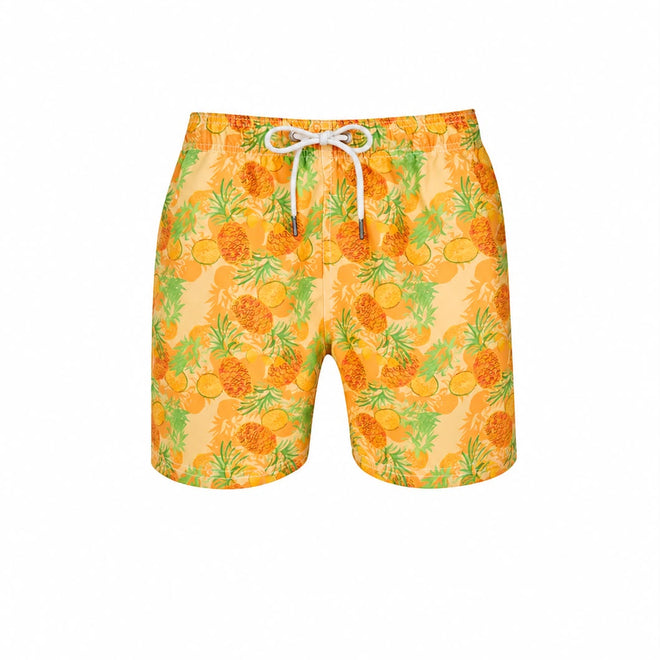 Rio Cut Shorts - Yellow Pineapple