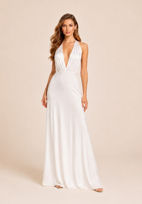 HALTER NECK LONG DRESS