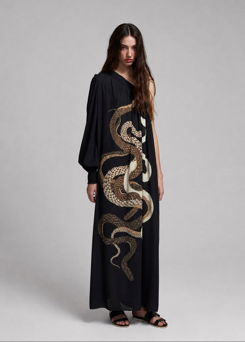 One Shoulder Printed Dress - Yukio Summer 21 Collection