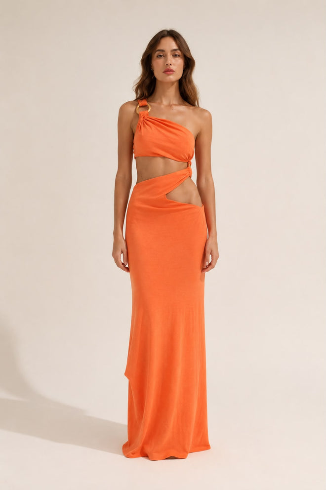 Open Waist Long Dress