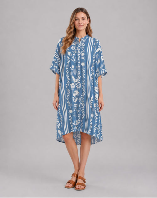 VELA LONG BUTTON SHIRT