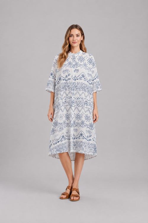 VELA LONG BUTTON SHIRT