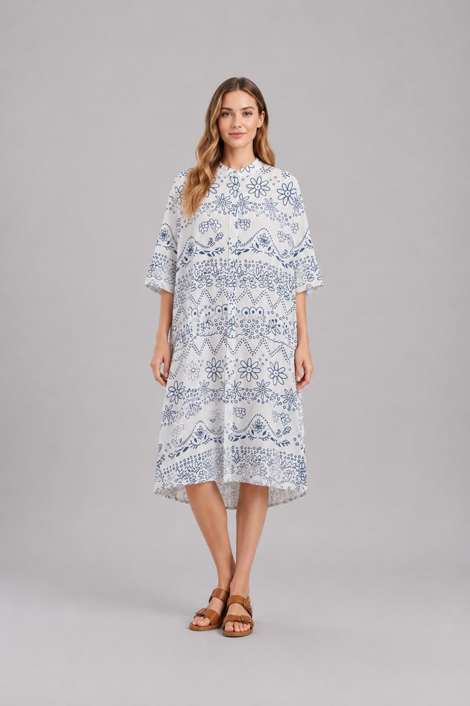VELA LONG BUTTON SHIRT