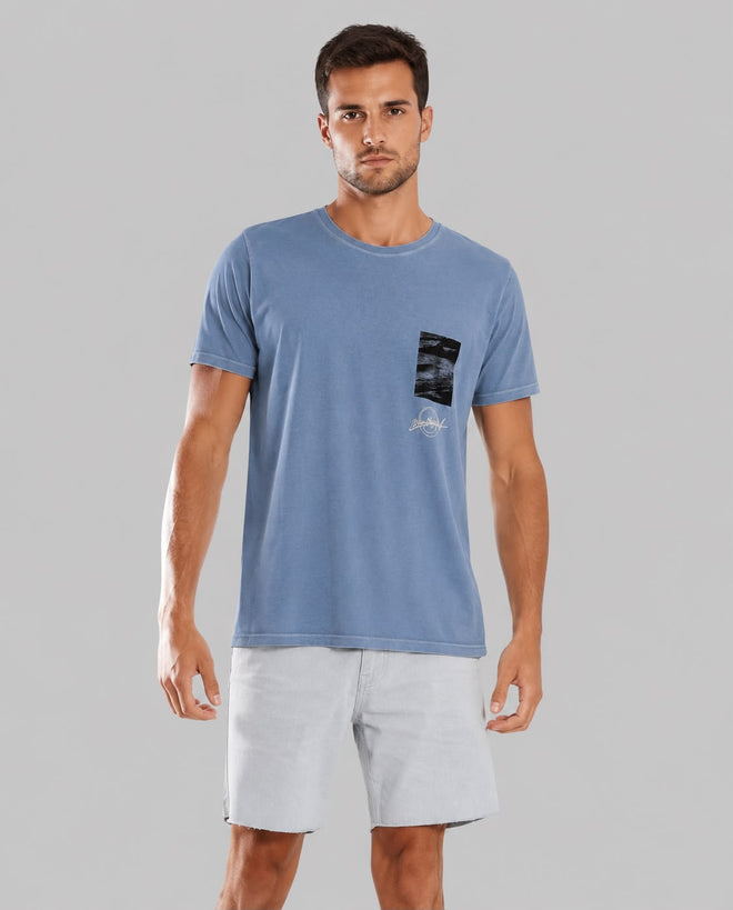 Handwriting T-Shirt Blue