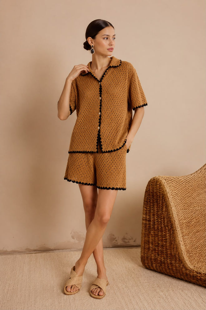 Knit Fabric Shorts