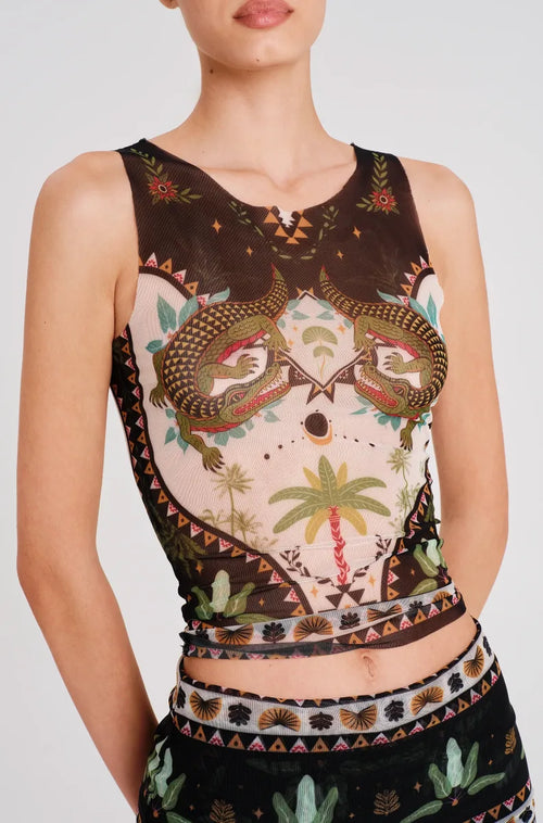 REPTILE TOP - Mesh