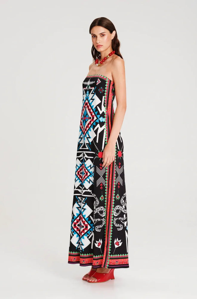 TREASURE STRAPLESS DRESS