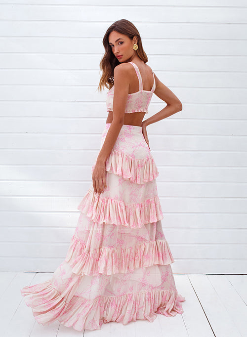 Long Skirt Fenda Light Pink