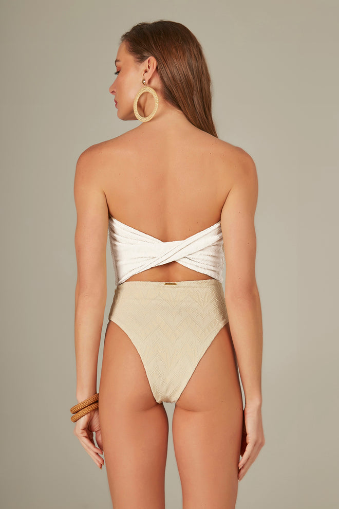 Scarf Swimsuit Ivory
