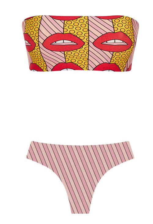 Bikini Devagrinho -  Pink Stripes Bottom