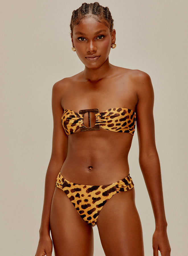 Bandeau Bikini Ring Leopard