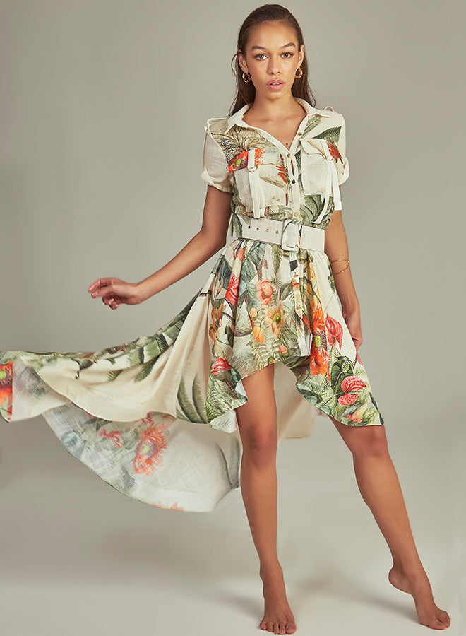 MIDI TRENCH DRESS