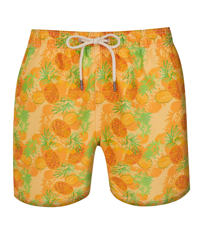 Rio Cut Shorts - Yellow Pineapple